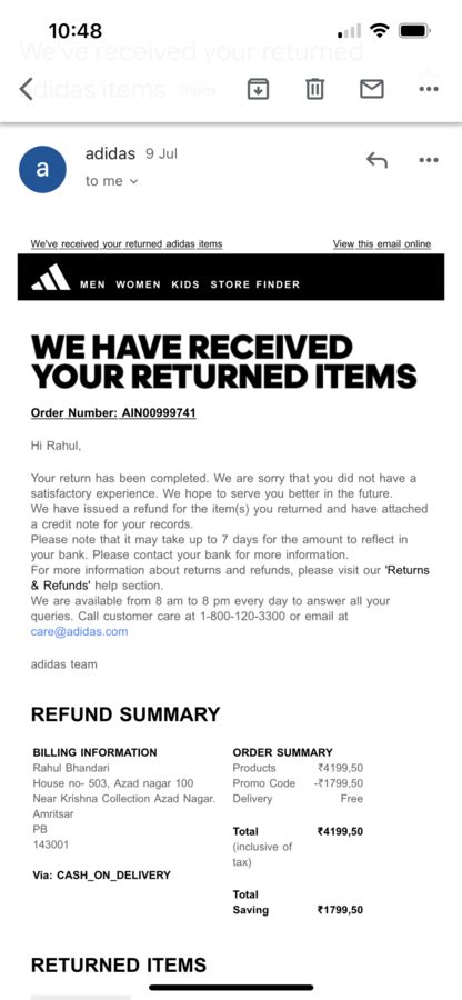 adidas retour afleverpunt|adidas e refund.